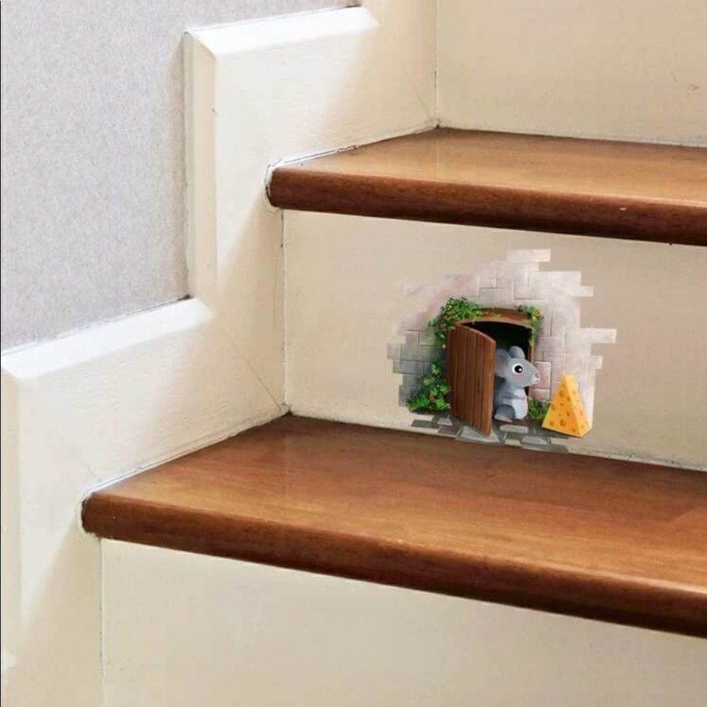 Mouse House Sticker for Walls & Stairs - Picture 5 of 5